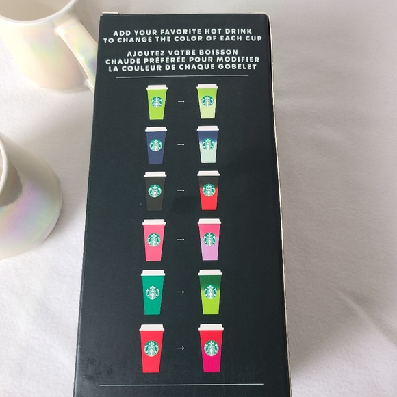 Starbucks Color Changing reusable cups 6 NIB - Picture 2 of 4